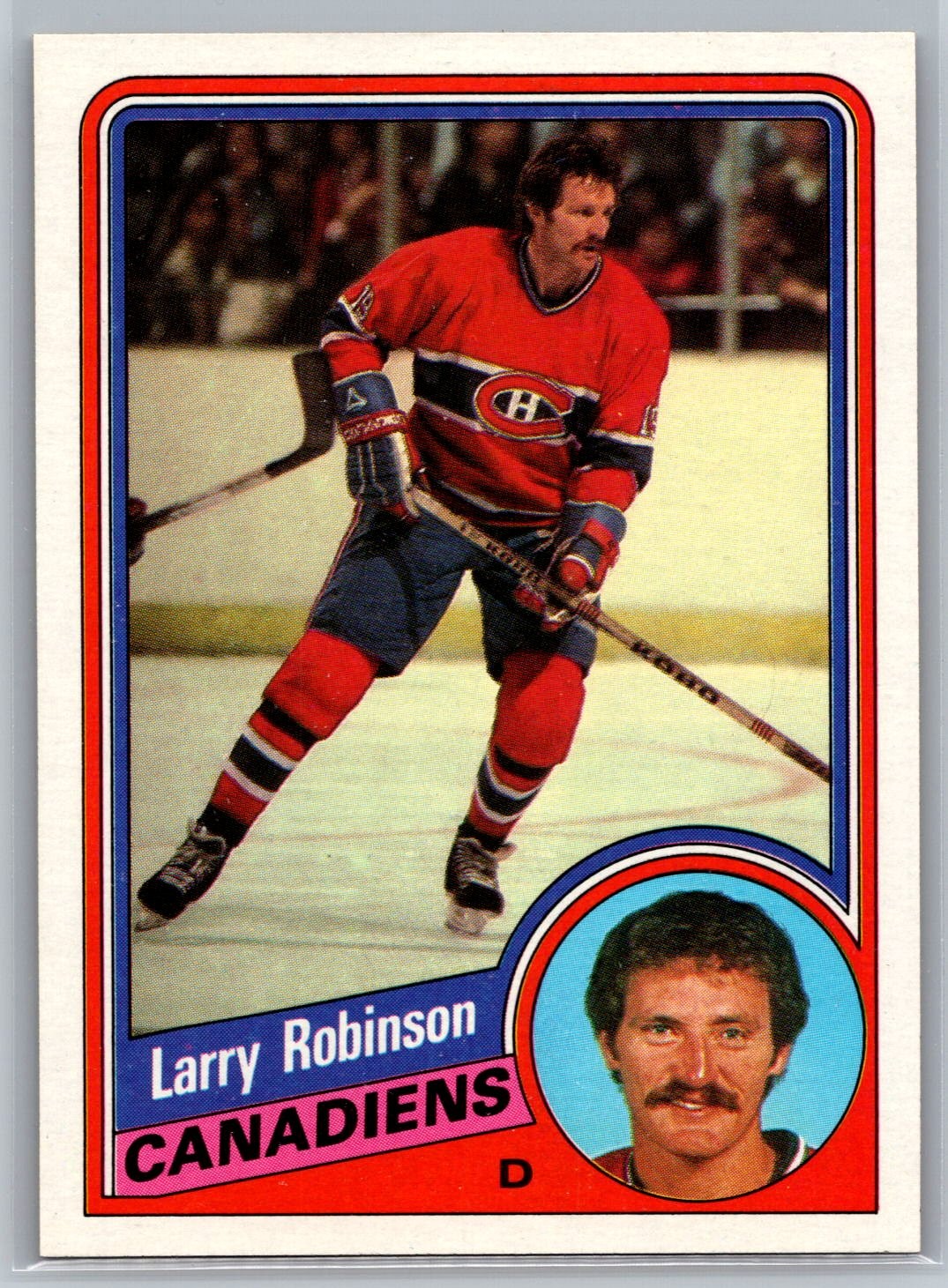Larry Robinson #82 Hockey Cards 1984 Topps trading card — raw and PSA graded price guide