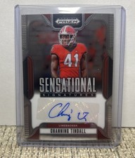 2025 Panini Prizm Draft Picks - Sensational Signatures Channing Tindall (AU)