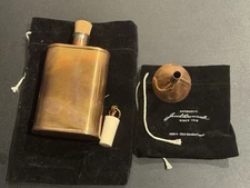 Jacob Bromwell Model One Original Pure Copper Flask & Signature Funnel.