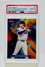 2025 Topps Finest Pete Crow Armstrong Oil Spill Refractor PSA 10/POP 2