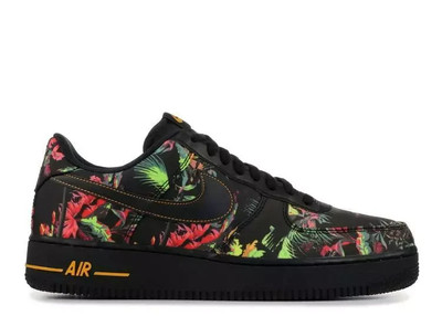 Nike Air Force 1 Low 07 LV8 Floral Pack Black Multicolor 