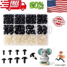 XKDOUS 6-18 mm, 8 Sizes Safety Eyes for Crocheting, Crochet Eyes for amigurumi,