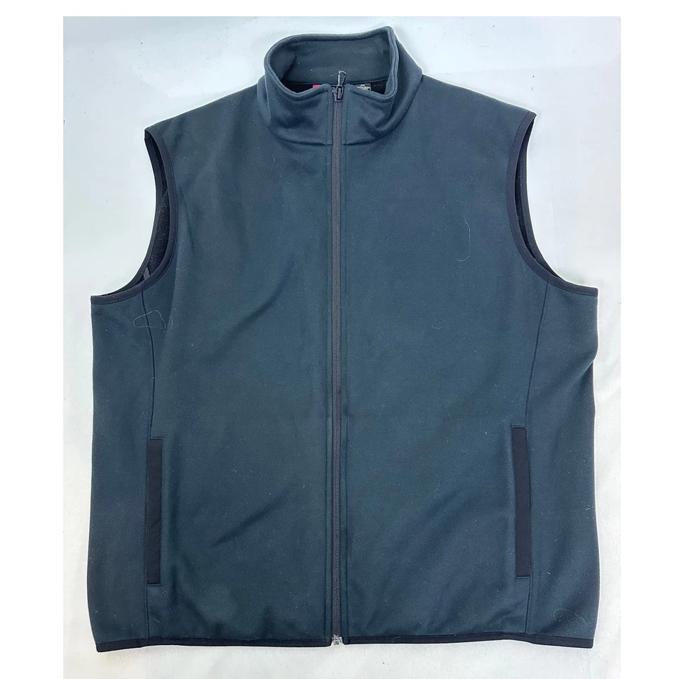 Victorinox Men's XL Black Soft Shell Vest 100% Polyester Zip Front Pockets - Image 3 of 4