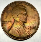 1942 P Lincoln Wheat Cent XF Condition Beautifully Toned 1c US Coin - 3684