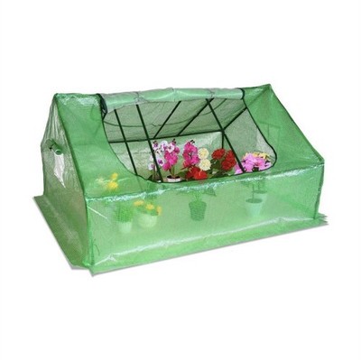 Sundale Outdoor Cold Frame Metal Green Polyethylene 70.8x55.5in Double Screens