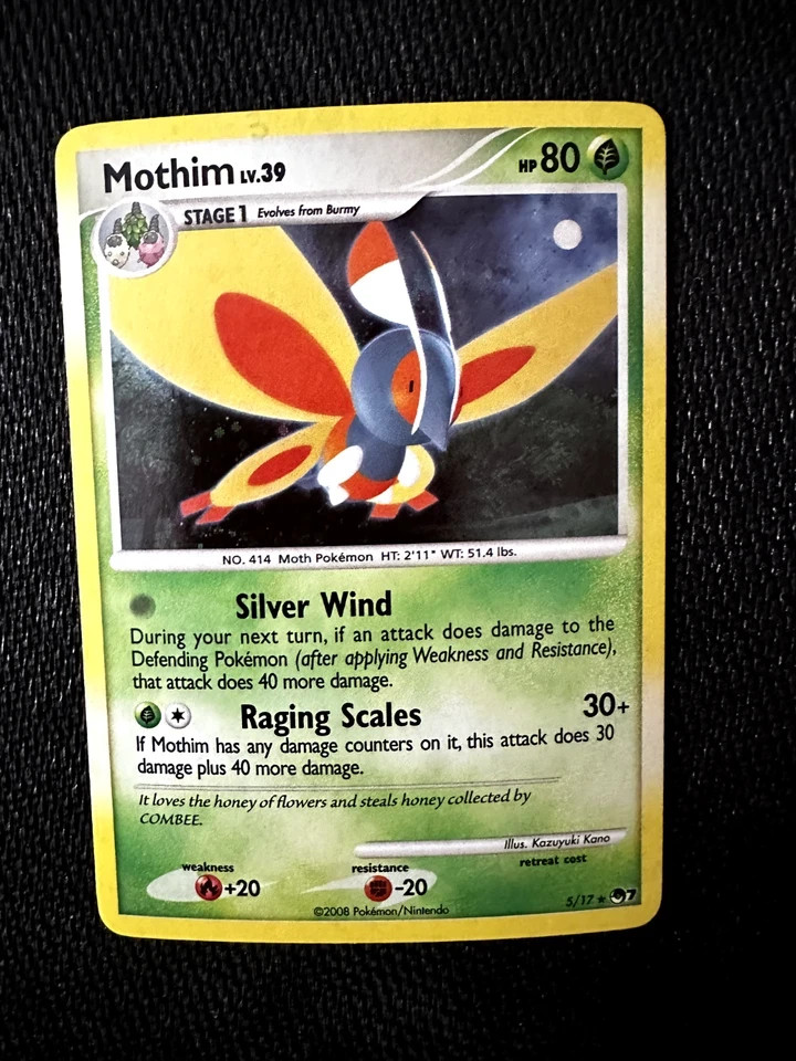 Mothim 5/17 POP Series Holo Pokemon Card