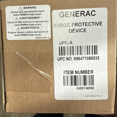 #ad Generac Surge Protective Device G0074090 $65.00