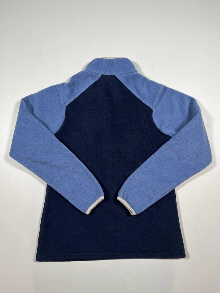 Pullover polar Columbia para mujer pequeño azul marino azul claro cuarto de presión XL4973 Foto 2 de 4