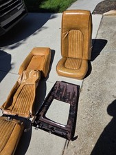 1974 Pinto Bobcat Mustang Ii Front Bucket Seats Without Seat Tracks- Pair 1974 Pinto Bobcat Mustang Ii Front Bucket Seats Without Seat Tracks- Pair