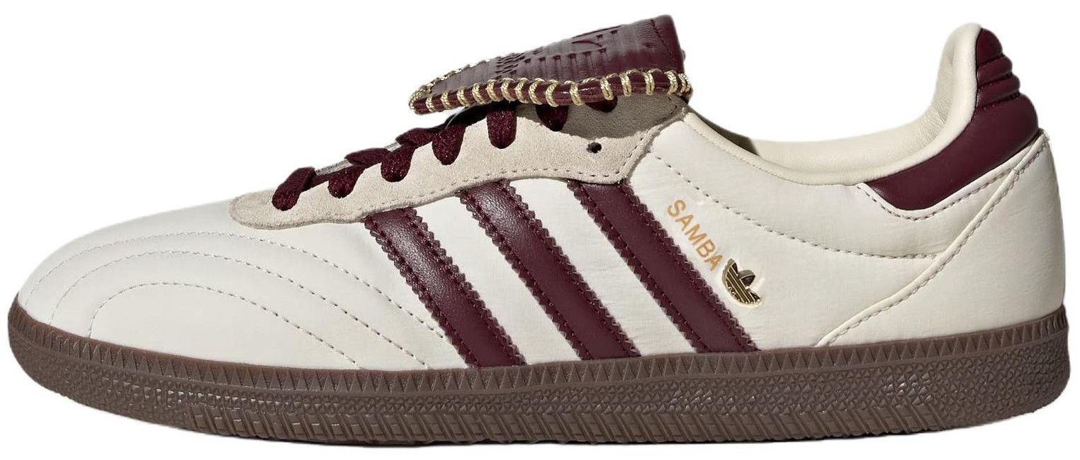 adidas Samba OG Wonder White Maroon W for sale | eBay