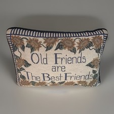 Arlee Home Fashion Sunflower Throw Pillow Old Friends are The Best Friends