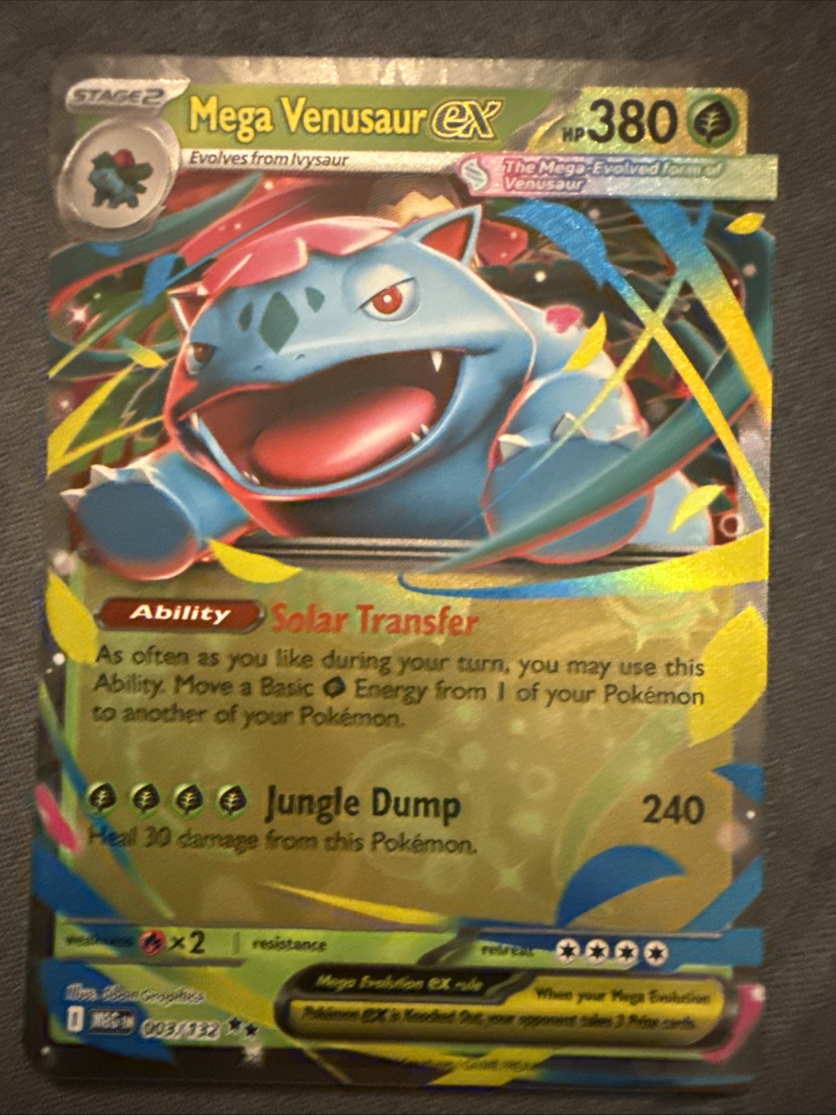 Pokémon TCG Mega Venusaur EX 003/132 Ultra Rare Holo  Mega Evolution