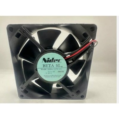 1 Pcs Nidec 8025 D08A-12TH 01 DC12V 0.09A 2-wire Cooling Fan
