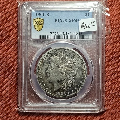 1901 S Morgan Dollar Silver Coin PCGS XF45