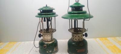 #ad #ad Coleman 220E amp; 220F Gas Lantern 2 Lamps $100.00