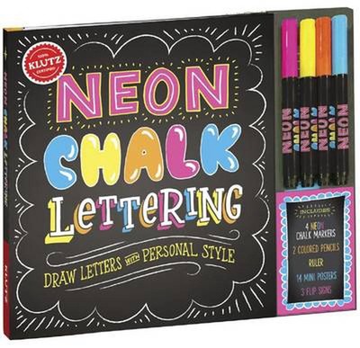 Neon Chalk Lettering by Klutz Press (English) Hardcover Book
