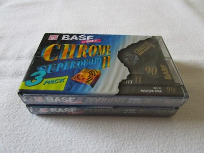 2x BASF Chrome Super Quality II 90 Kassette Cassette Tape MC NEU + OVP EMTEC