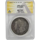 1891 CC Morgan Dollar AU 55 Details ANACS Silver $1 Coin SKU:CPC0822