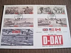 Isle of Man 2004 D-Day anniv 1st day cover with personal note on reverse ...9/6
