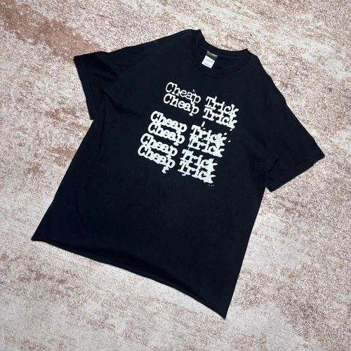 2004 Cheap Trick On Tour Since 1974 Band Tour T-Shirt Rock G 2000s vintage concert t-shirt, vintage, single stitch, B+ condition