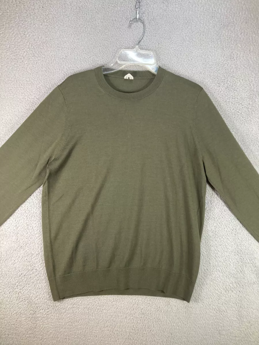 Mens green shop pullover