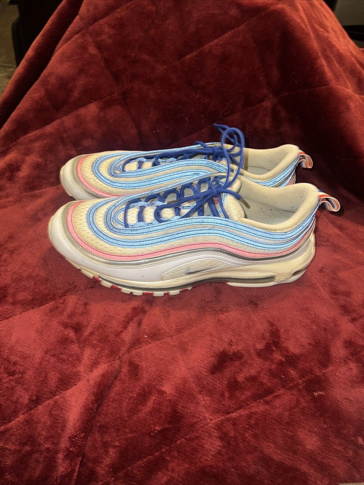 Nike Air Max 97 All Star Jersey in Game Royal Metallic Silver University Red Size 13