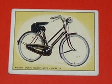 BICYCLE RALEIGH CARD 1957 BICYCLETTE VELO #17 LADY'S SPORTS TOURIST MODEL 23L