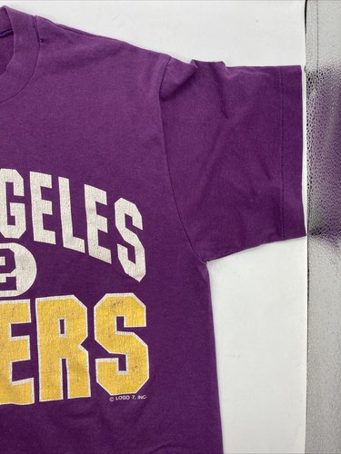 Magic Johnson Vintage T-Shirt 1990er Erwachsene Large 32 Lakers Los Angeles USA Logo - Bild 4 von 10
