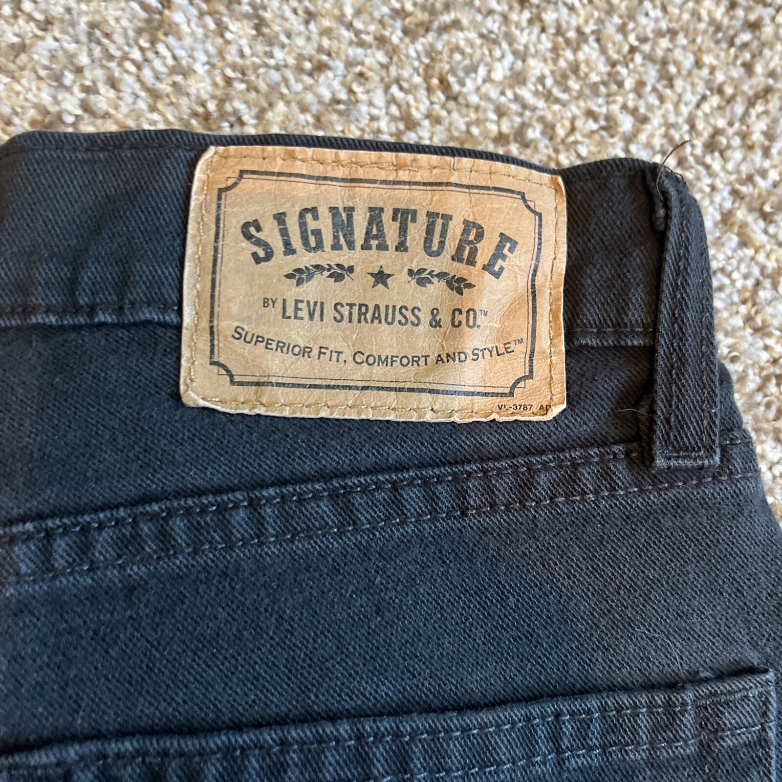 Levi's Signature Skinny Jeans Black Denim Women’s 29x32 Mid-Rise Actual 28 X 30 - View 14