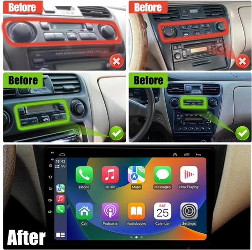 9'' FOR HONDA ACCORD 6TH 1998-2002 ANDROID 13 CARPLAY CAR STEREO RADIO GPS WIFI - Bild 6 von 23