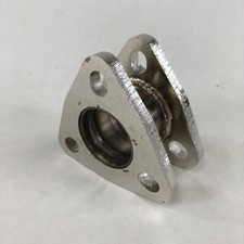 2 Inch 3 Bolt Flange Exhaust Muffler Pipe Extension Flange Mild Steel Adapter