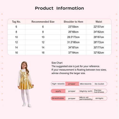 Kids Girl's Dress With Pocket Rave Dresses Birthday Overalls Halloween Costume - Picture 21 of 55