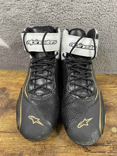 ALPINESTARS Stella Faster 2 WP Boots/Shoes Black, Gold SIZE US 7 EU SIZE 38.5 - Picture 5 of 23