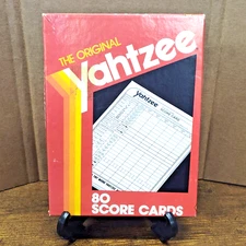 One 1982 YAHTZEE Replacement Score Pad Milton Bradley with Original box
