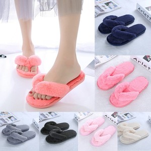 fluffy flat sandals