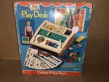 Vintage 1972 Fisher Price Toys Play Desk With Box