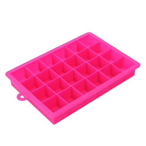 24 Grids Silicone Ice Cube Tray With Lid Mold Maker Tool Square Mould Container - Picture 15 of 21