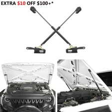 Front Hood Lift Supports Kit Gas Charged Strut Shocks for Jeep Wrangler JK 11-18