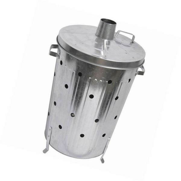Home Discount Extra Large Incinerator Galvanised Metal Garden Fire Bin 75L for sale online eBay