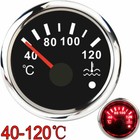 52MM Water Temperature Gauge 40-120 Degree With Engine Hight Temperature Alarm