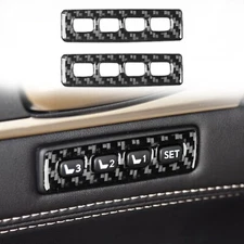 For Lexus GS GS350 2012-20 Real Carbon Fiber Interior Door Seat Adjustment Cover