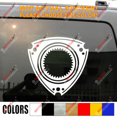 Rotary Engine Wankel Engine Car Decal Sticker Fit for Mazda 3 6 RX7 RX8 ...