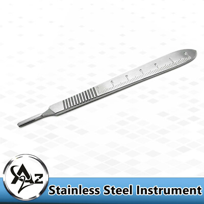 10 Pcs Dental Surgical Scalpel Handle No.3 Ruler 0-6cm Side By ZaBeel Industries | UK