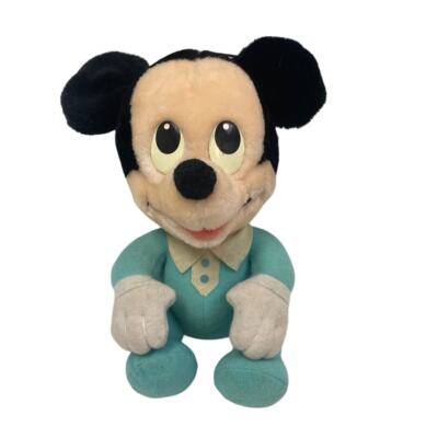 Vintage 1984 Disney Babies Hasbro Baby Mickey Mouse Plush Stuffed