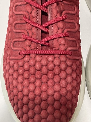 ECCO Women’s Tennis Shoes Sz 8 Red Comfort Leather Woven Athletic Running Used - Picture 6 of 8