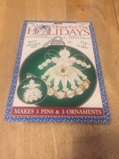 Darice Christmas Home For The Holidays Angel Bead Kit Makes 3 Pins 3 Ornaments