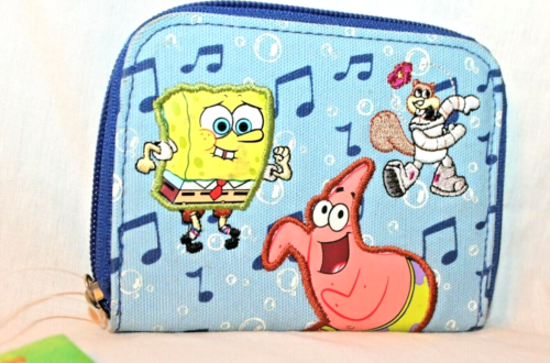 NEW IN BAG  SPONGEBOB SQUAREPANTS COIN WALLET  BLUE - Picture 1 of 3