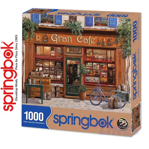 LOCAL TREASURE Gran Cafe 1000 pc SPRINGBOK Jigsaw Puzzle Random Cut Super Deluxe - Picture 3 of 9