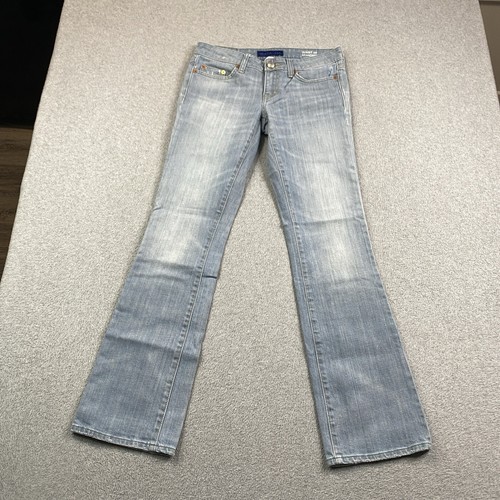 Martin + Osa Jeans Womens 26 29x31 Bootcut Low Rise Stretch Distressed Denim