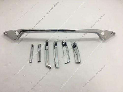 7pcs ABS Chrome Front Bumper Grill Grille Cover Trim k For Honda Accord 2018-20 - Picture 5 of 7
